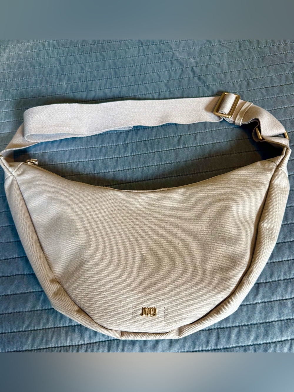 NWOT July Everyday Crescent Handbag-Taupe